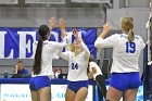 Volleyball vs MHC  Wheaton Women's Volleyball vs Mount Holyoke College. - Photo by Keith Nordstrom : Wheaton, Volleyball